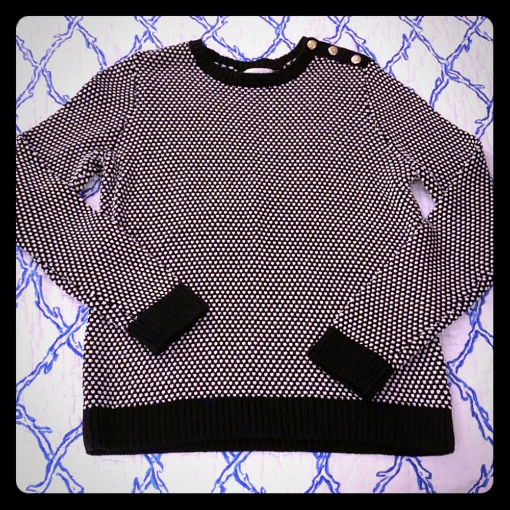 LAST CALL!!! Charter Club black and white sweater EEEEUUCCCC